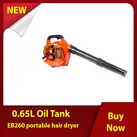 Gas Powered Leaf Blower 2 Stroke Engine 25.4CC 275.45CFM Air Volume 0.65L Oil Tank Handheld Blower P