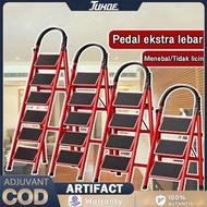 【 Low Price 】Foldable Ladder 2-8  Step Ladder Foldable Household Indoor Platform Stair Space Saving