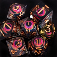 Running Group COC Movable Dragon Eye Set Dungeons and Dragons Seed Polyhedron Resin Board Game