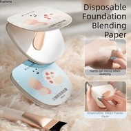 EUPHORIA Makeup Color Mixing Paper, Disposable Portable Foundation Blend Paper Pad,  No-wash Waterpr