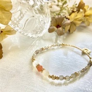 彩色月光石手鍊 水晶設計 手作飾品 手作手鍊 月光石