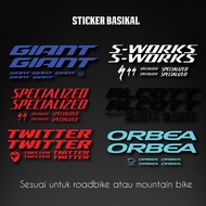 Sticker Road Bike MTB Cannondale / Specialized / Giant / Scott / Java / Twitter / Alcott