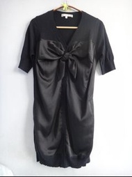 正品 設計師 KAO MEIFEN 高美芬 黑色 針織雪紡洋裝 size: 11
