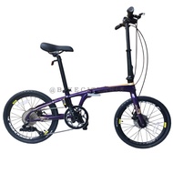 [NEW] XDS Folding Bike Model K3.2 20 Inch 10speed with Alloy Premium Super Light Alloy Frame Hollow Crank Full LTWOO Equipment 10 Speed