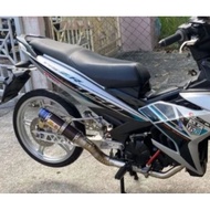 RL RED LEO EXHAUST RACING 1SET OPEN FOR Y15ZR/LC135 4S 5S/FZ150 FZ150I/R15/CBR150R 2017-2023/RSX 150