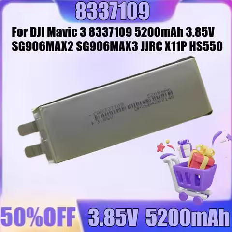 New for DJI Mavic 3 8337109 5200mAh 3.85V SG906MAX2 SG906MAX3 JJRC X11P HS550 8333106 UAV Replace Ba
