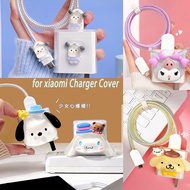 Compatible For Xiaomi 120w/67w/90w/33w 45w Cute Cartoon Charger Cover Soft Clear TPU Charger Protect