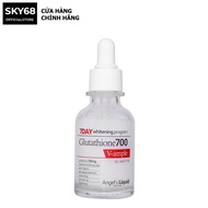 Serum dưỡng trắng và cấp ẩm Angels Liquid 7Day Whitening Program Glutathione 700 V-Ample 30ml