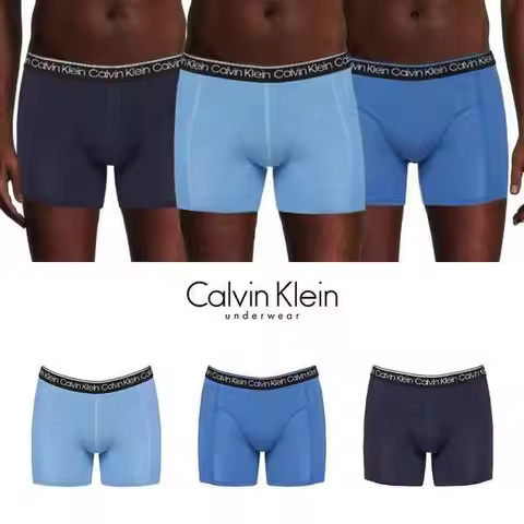Calvin Klein CK Men's Briefs Underwear Cotton Stretch Drawers Boxer Briefs 3 Piece Set NP2674O