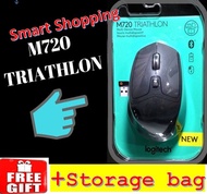 Logitech M720 Triathlon Wireless Mouse that can Pair with Three Devices 910-004792