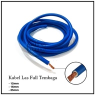 Kabel Las Full Tembaga / Kabel Las Listrik Welding Cable 12mm 16mm 25mm Full Tembaga 1 Meter