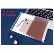 A4 clear Extra Thick thicker pocket files button folder transparent white paper file poket fail buta