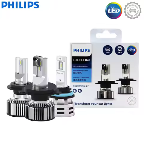Philips Ultinon Essential G2 LED H1 H4 H7 H8 H11 H16 HB3 HB4 H1R2 9003 9005 9006 9012 6500K Car Head
