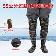 AT-🛫Factory Wholesale55Rubber Boots Light Farmland Fishing Rain Boots Rice transplanting shoes over-the-Knee High Wader
