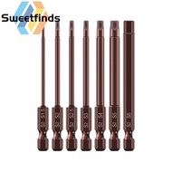 【SWTF】65mm H1.5-H6 Alloy Steel Magnetic Hex Head Screwdriver Bits Screw Driver Tools
