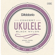 [Two Pieces Discount] D'addario EJ53C EJ53 Black Nylon Strings Ukulele Strings Ukulele Strings 23 in