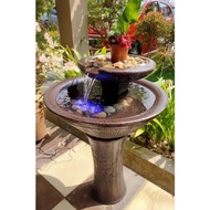 S01 Feng Shui Water Fountain Pond Kolam Air Sandstone Garden Water Feature Balinese 风水流水喷泉瀑布池 Fish W