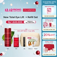 [Clarins 12.12 Set] Total Eye Lift 15ml (Krim Mata) + Refill Set Gratis 5 Hadiah - krim mata (eye cr