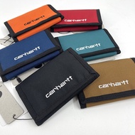 GBT [Same Day Delivery] Carhartt WIP Payton Wallet Embroidered Letter Canvas Waterproof Card Holder 
