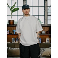 Popgun Studio Plain White Regular Fit Cotton Cloud Coolbreeze T-Shirt (290 GSM) Baju T Shirt Lelaki