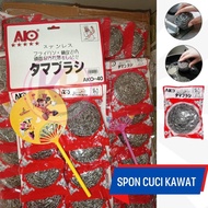 Eksklusif Spon Cuci Piring (Ada Bonus) / 1 Lusin (12 Pcs) / Spon Kawat / Sabut Kawat Ukuran / Spon C