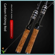 ESPOIR Spinning Rod, 1.5m Length 2 Sections Lure Fishing Rod, Fishing Tackle Carbon 1.8m Length UL/L