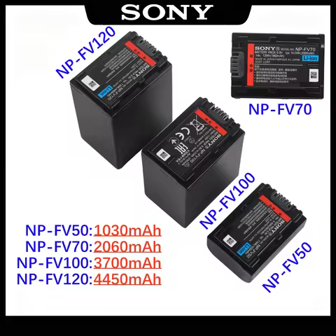 Original NP FV100A NP-FV100 FV100 NP-FV120 Batteries for Sony NP-FV30 NP-FV50 NP-FV70 SX83E SX63E FD