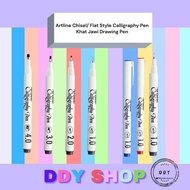 Artline Chisel / Flat Style Calligraphy Pen Lettering and Illustrations Pen Khat Jawi Drawing Pen (B