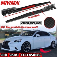 120CM Car Side Skirts Winglet Extensions Splitters Panel Splitters Lips For LEXUS IS200T IS250 IS350