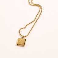 Chanel Necklace Square Pendant