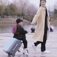 20 Inches Children's Trolley Case Can Sit and Ride On Baby Travel Boarding Luggage Baby Stroller Kid