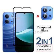 For Redmi 15C 4G 2 in 1 Tempered Glass Screen Protector Film For Redmi 15C 14C 4G 2025 Redmi15C Redm