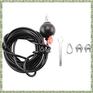 (DXCP) 400cm Home Gym Fitness LAT Pulldown Cable Replacement Adjustable Length for Pulley System Cab