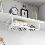 widefiling 1pc White/ck Hanging Net Basket Iron Material Large Capacity Hanging Under Cabinet Wall W