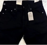 Celana panjang reguler streach Terbaru Levis 505 hitam dengan kantong depan dan belakang kancing log
