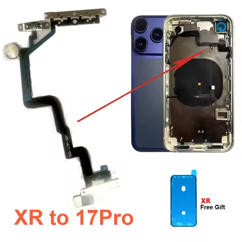 Power Volume Flash Switch Flex Cable for iPhone XR to 17Pro Refitted Housing Modification Parts XR l