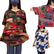 WOMEN CASUAL BLOUSE PLUS SIZE/BAJU BLOUSE/BAJU SHIRT FASHION SIZE BESAR COTTON