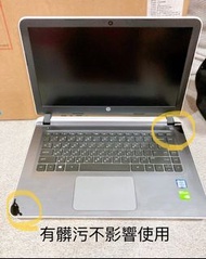 二手少用 i5-6200u 4g 1tb gt940m win10 14吋 電池換新 HP 14-ab138tx