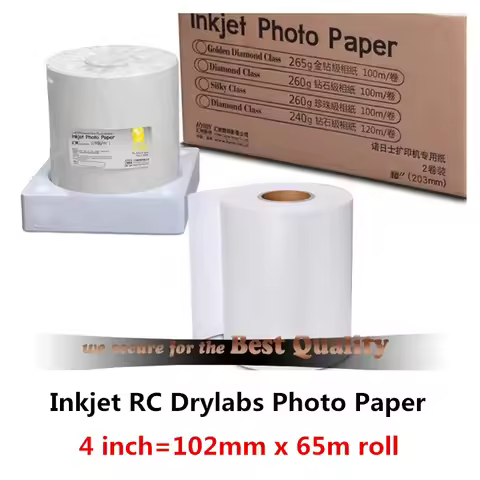 4inch x 65m roll inkjet Fuji D700 880 dry printer 260g DX100 DE100 special rc luster photo paper