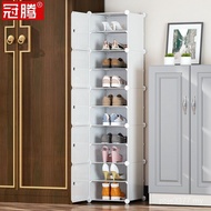 Narrow Small/Simple Multi-Layer Household Shoe Cabinet Vertical Small Shoe Rack Wide High Doorway Mi