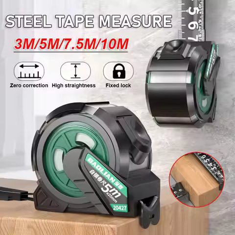 3m/5m/7.5m/10m Self Locking Steel Tape Measure Hardened Wear-Resistant Tape Measure High-Precision S