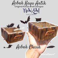 ASBAK UNIK JATI BELANDA/ASBAK SOUVENIR/ASBAK KAYU JATI/ASBAK INDONESIA/AAVAK ROSE WOOD /ASBAK JATI P