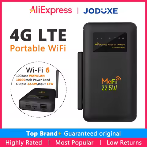 JODUXE-Link 4G LTE Mobile Router Portable Wifi6 High Speed Hotspot Pocket Mifi With 10000mAh Power B