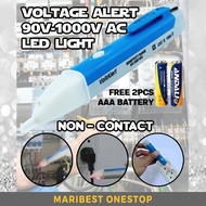 VOLTAGE TESTER LED NON CONTACT IAC-D 90V-1000V AC FREE 2PCS BATTERY FOR SAFETY CHECK CABLE SOCKET PL
