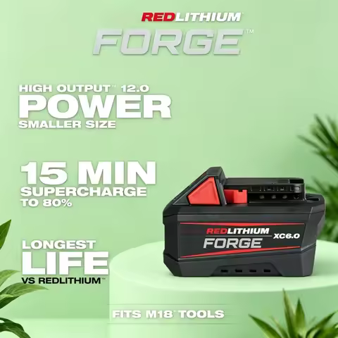 3 PACK for Milwaukee 48-11-1861 M18 REDLITHIUM FORGE XC6.0 Battery 18V 6.0Ah Lithium Ion for All M18