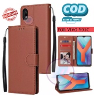VIVO Y91C(1820) FLIP LEATHER CASE PREMIUM-SARUNG BUKU KULIT/DOMPET HP