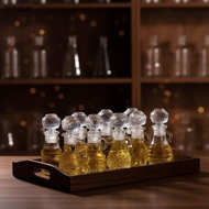 fengjue 50ML Transparent Empty Mini Glass Whisky  Liquor Bottle With Screw Cap Decanter Sample  Paag