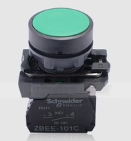 XB5AA31C XB5AA31 = ZB5AA3C + ZB5AZ101C  Push button, plastic, flush, green, Ø22, spring return, unma