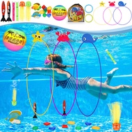 Diving Toys,27 Pcs Pool Toys with Diving Swim Thru Rings for Kids Age 3-12,Dive Sticks,Diving Rings,