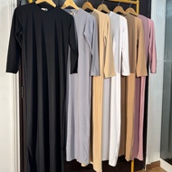 INNERDRESS LONGSLEEVE ABAYA KAFTAN FREESIZE by Abraj Wear